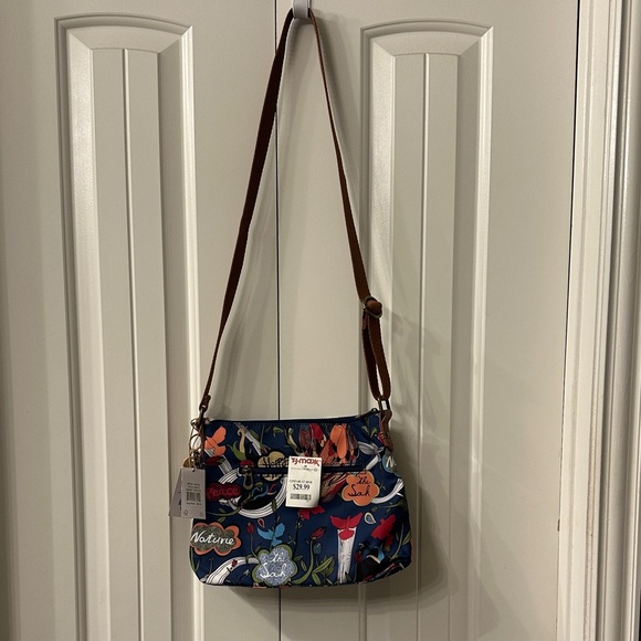 Sakroots Multicolor Shoulder Bag with Brown Strap - Picture 1 of 4